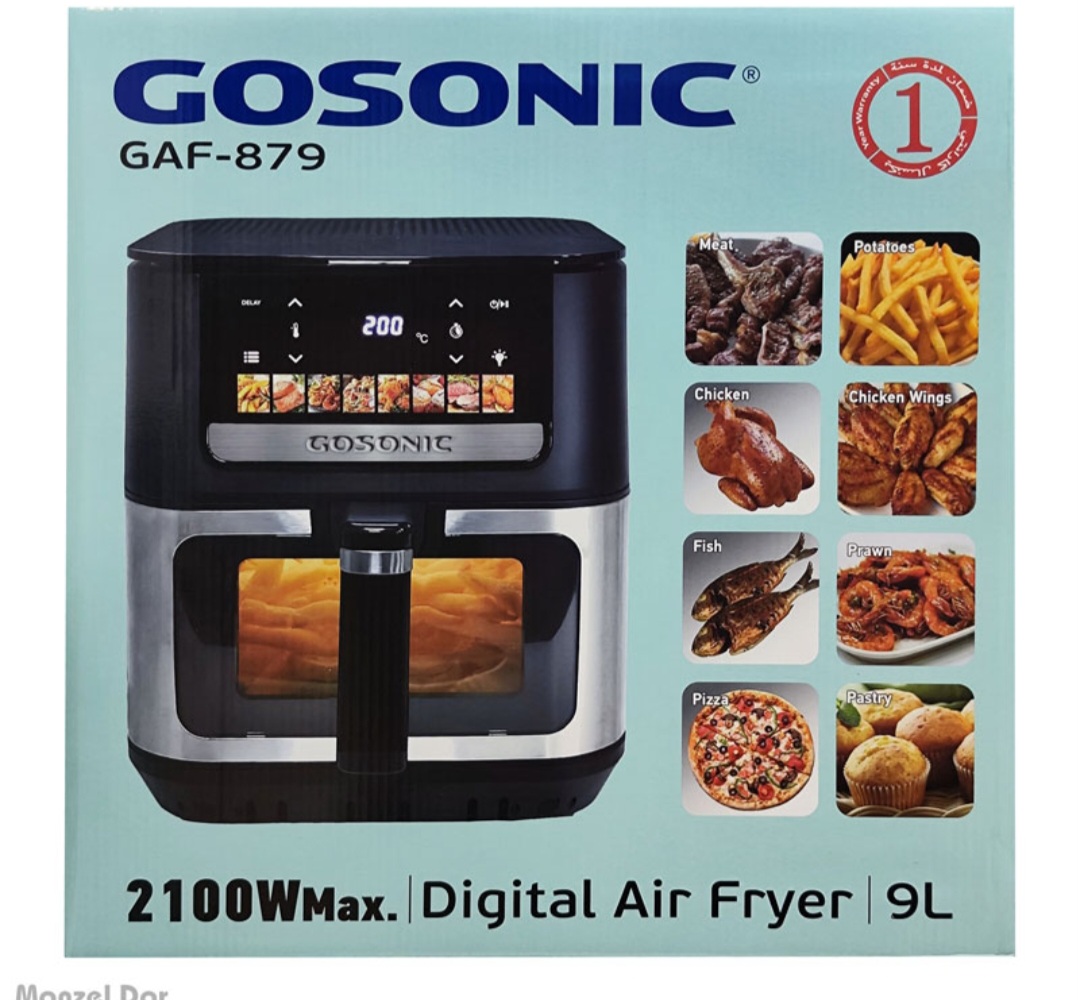 سرخ‌ کن بدون روغن گوسونیک مدل GAF879 ظرفیت 9 لیتری
